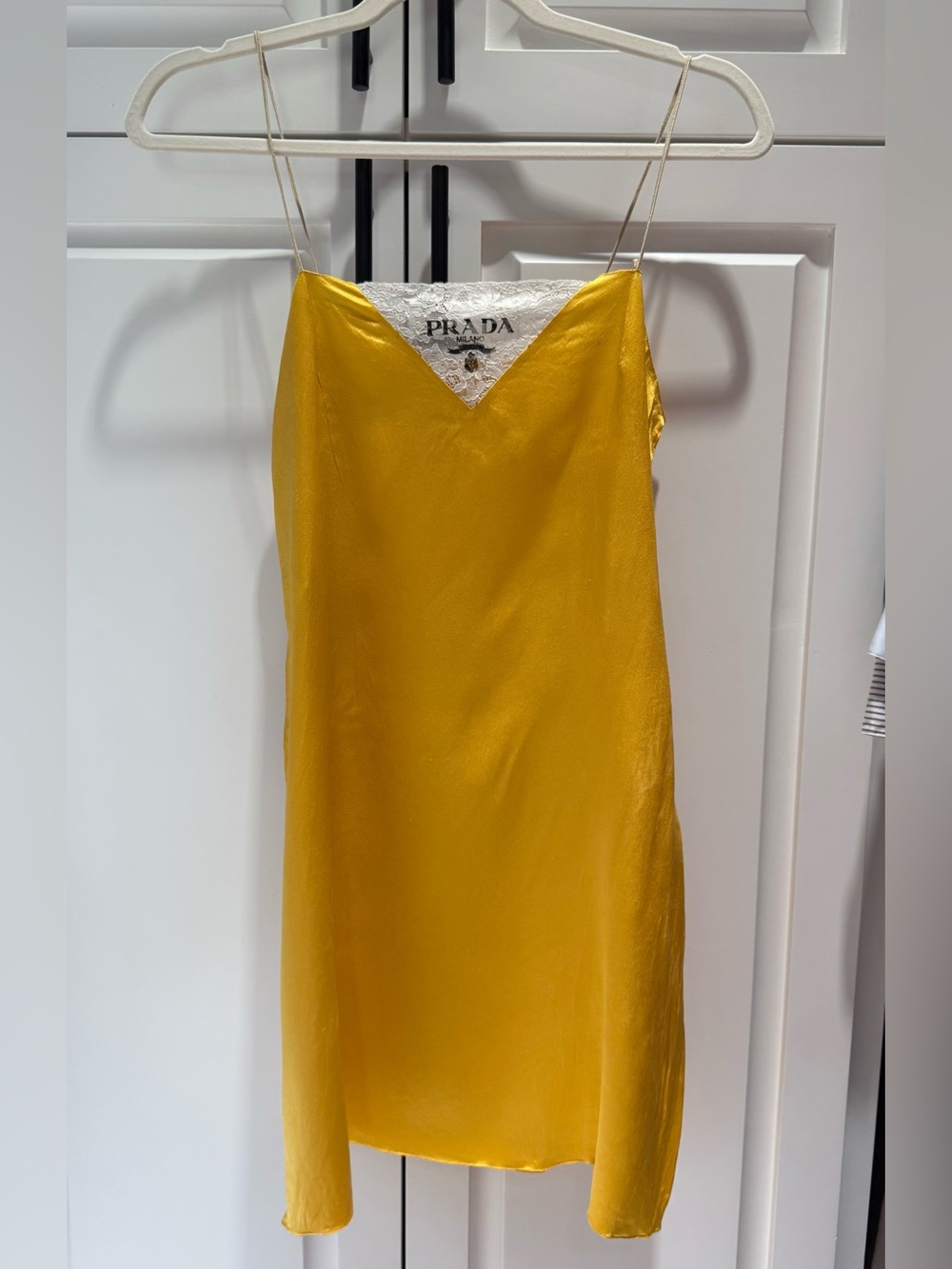 Prada Crepe Satin Mini Dress